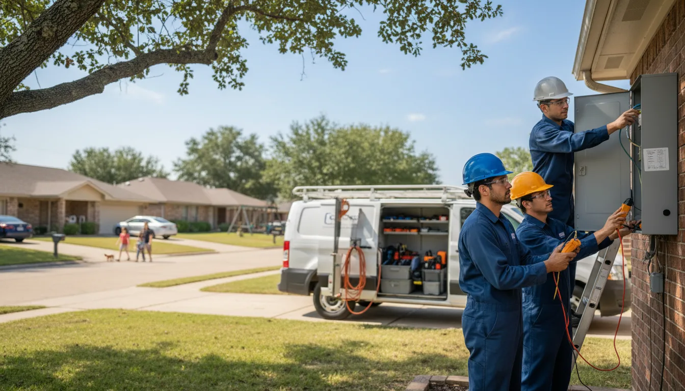 Certified electrician providing emergency electrical services in Dearing, GA